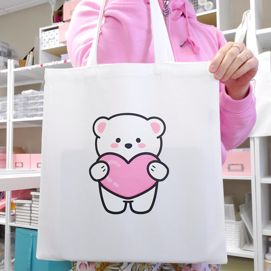 Tote bag | Bear Pink Heart