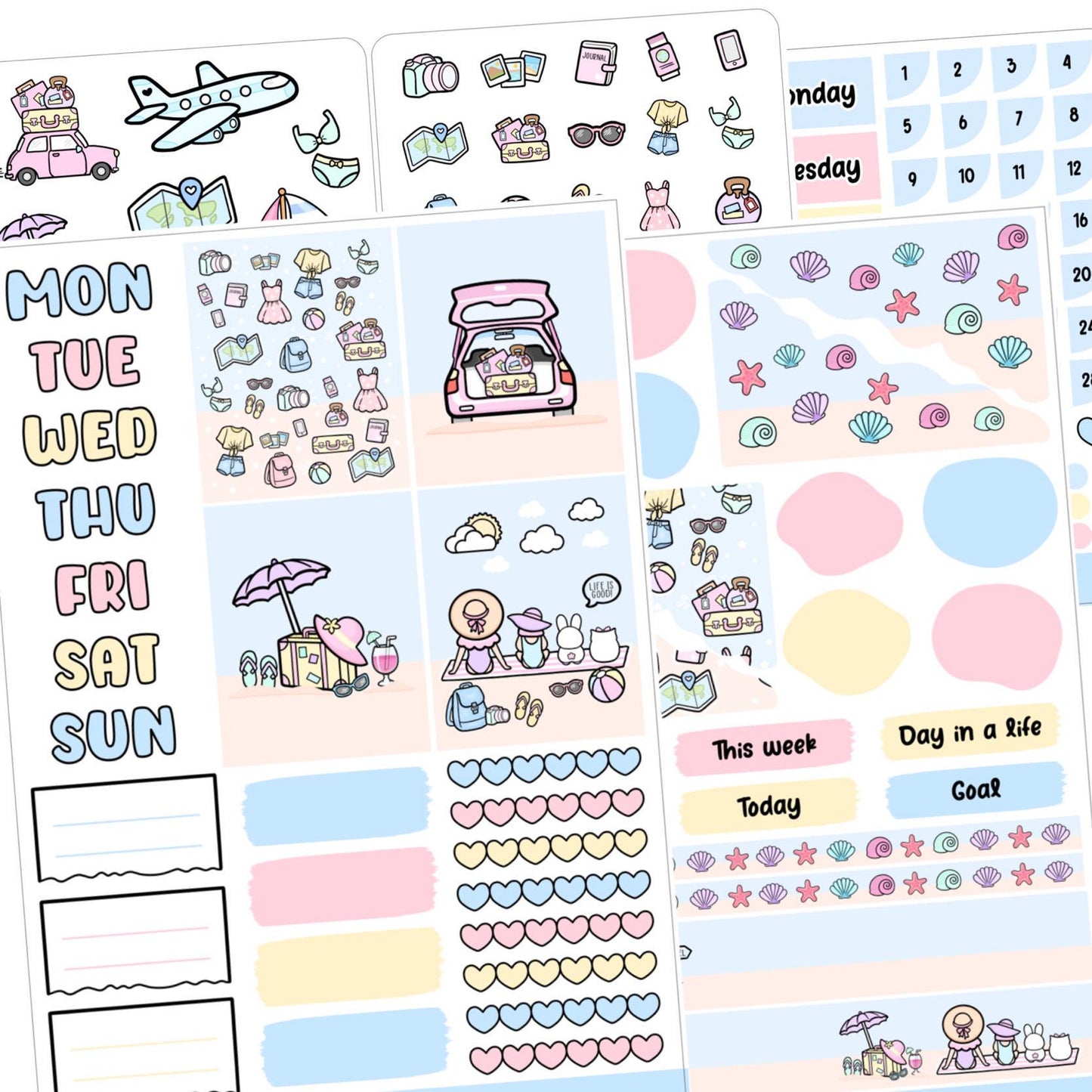 Let's Travel | Journaling sticker