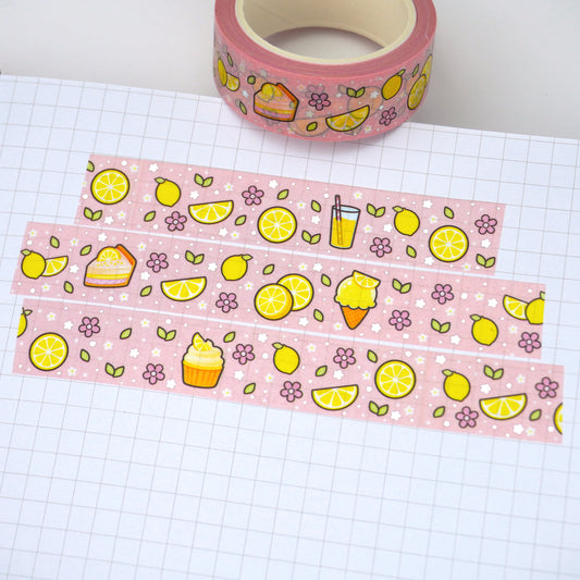 Sweet lemon | Silver foil | 15mm washi tape