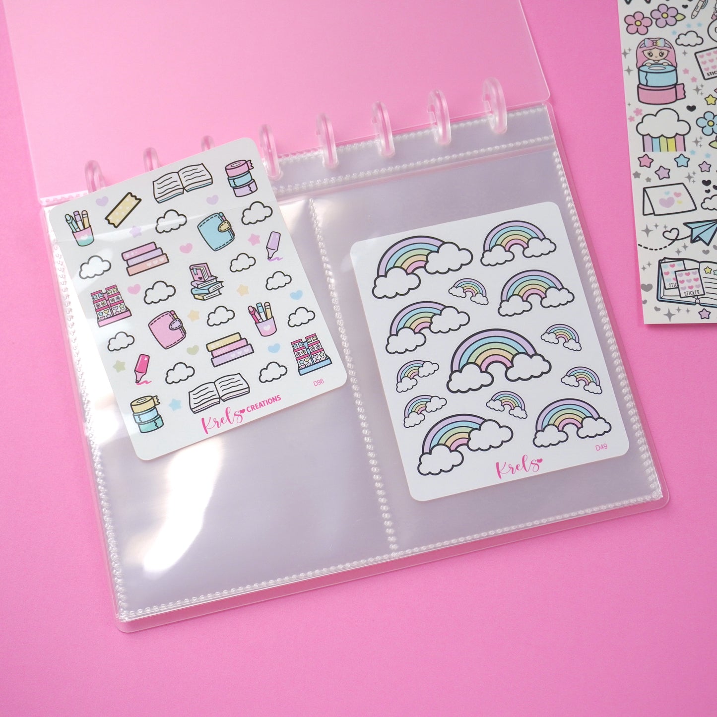 Disc Album | Love Doodles | Sticker storage