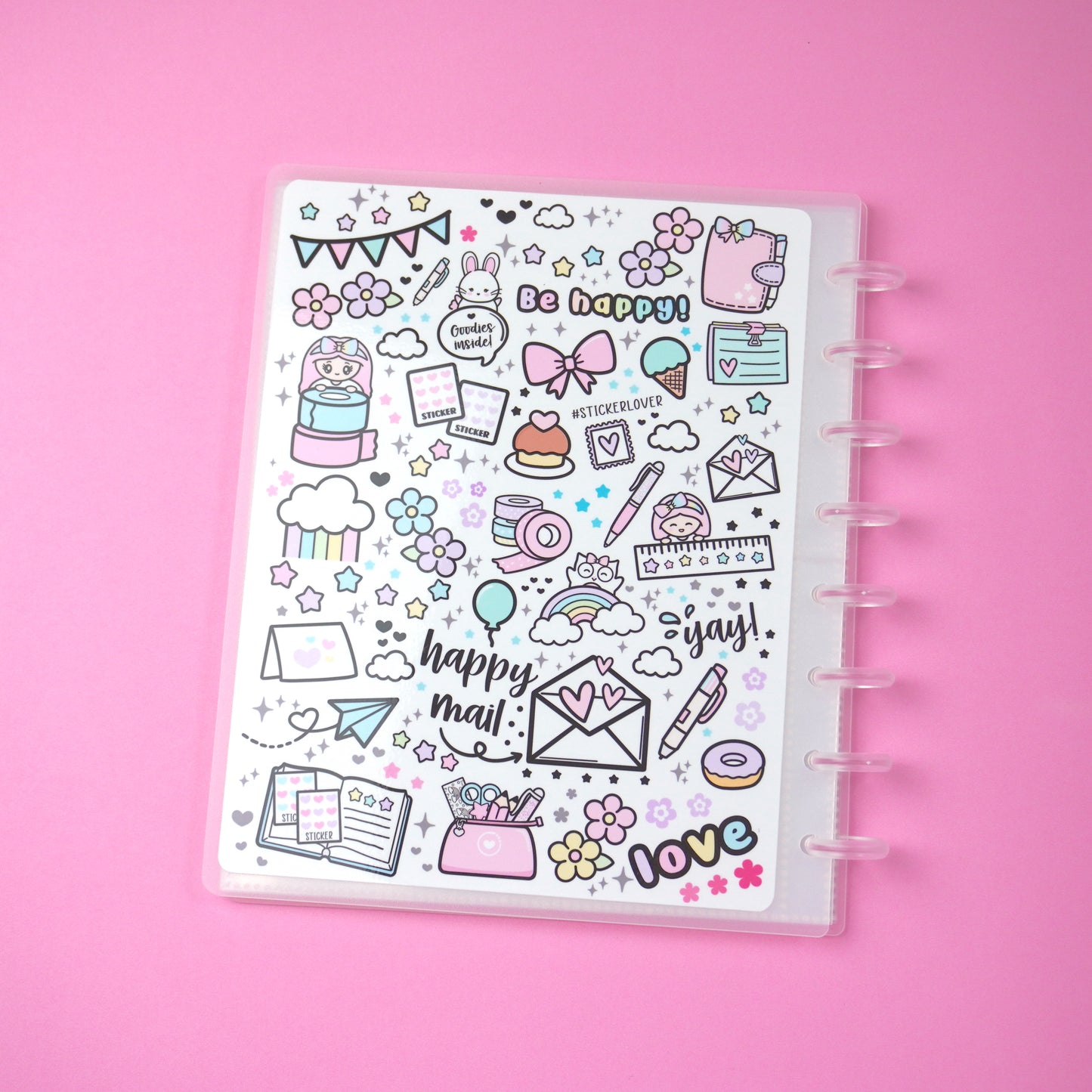 Disc Album | Love Doodles | Sticker storage