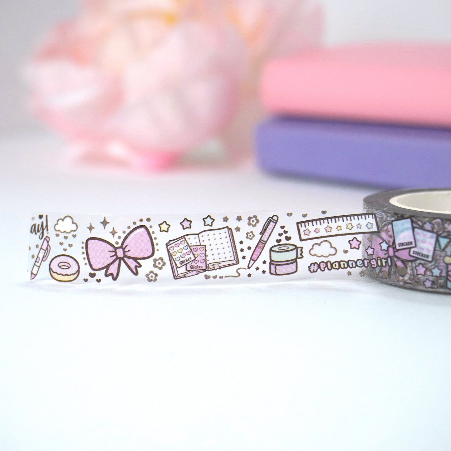 Love Doodles | Clear | 15mm washi tape