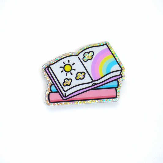 Story book | Glitter die-cut sticker