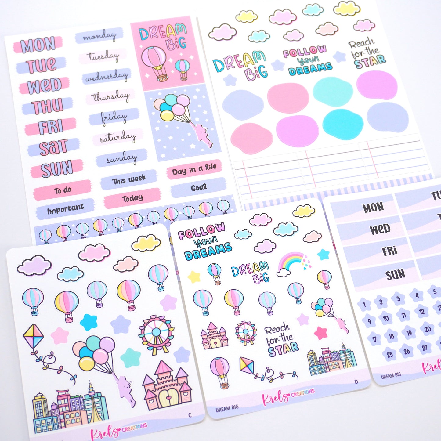 Dream Big | Journaling sticker