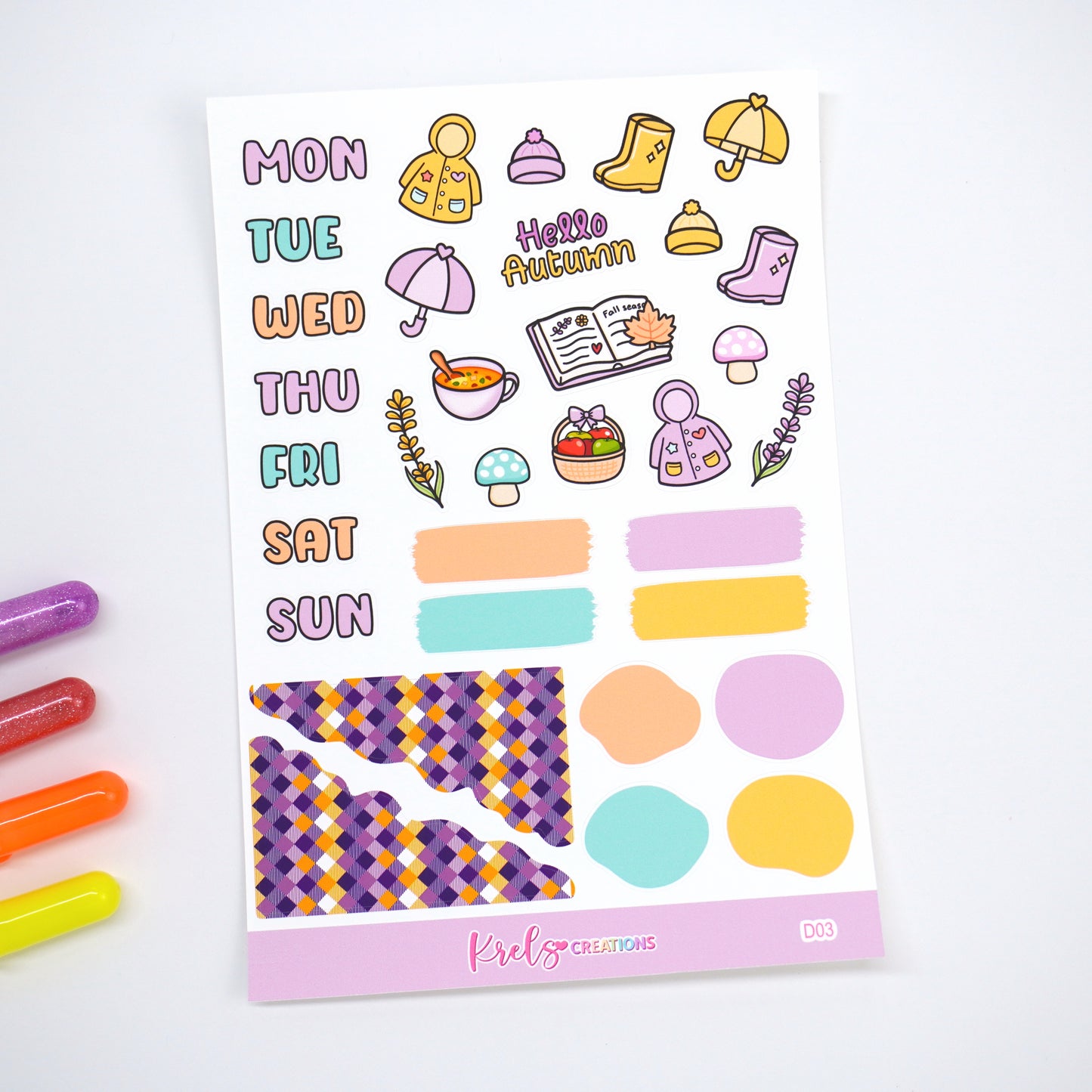 D03 | Hello Autumn | Journaling sticker