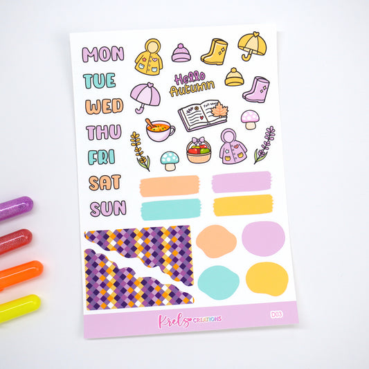 D03 | Hello Autumn | Journaling sticker