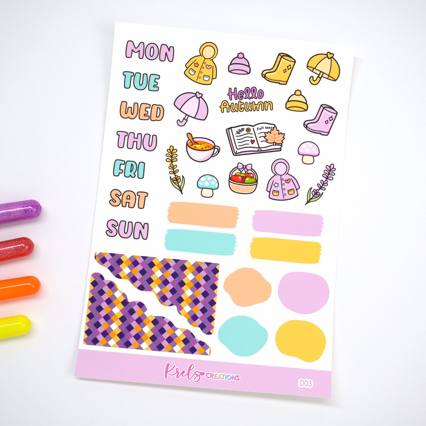 D03 | Hello Autumn | Journaling sticker