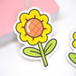 Sunflower vinyl die-cut sticker