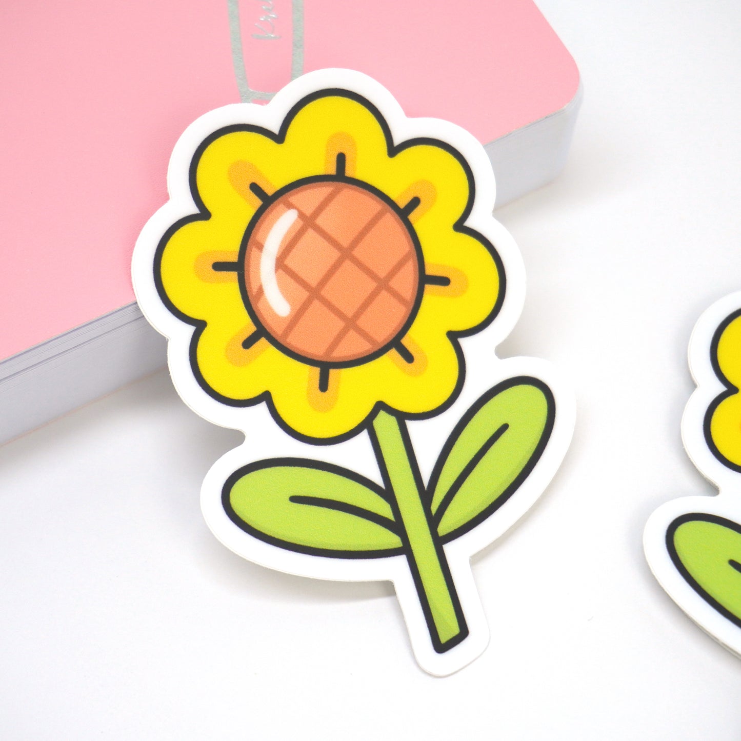Sunflower vinyl die-cut sticker
