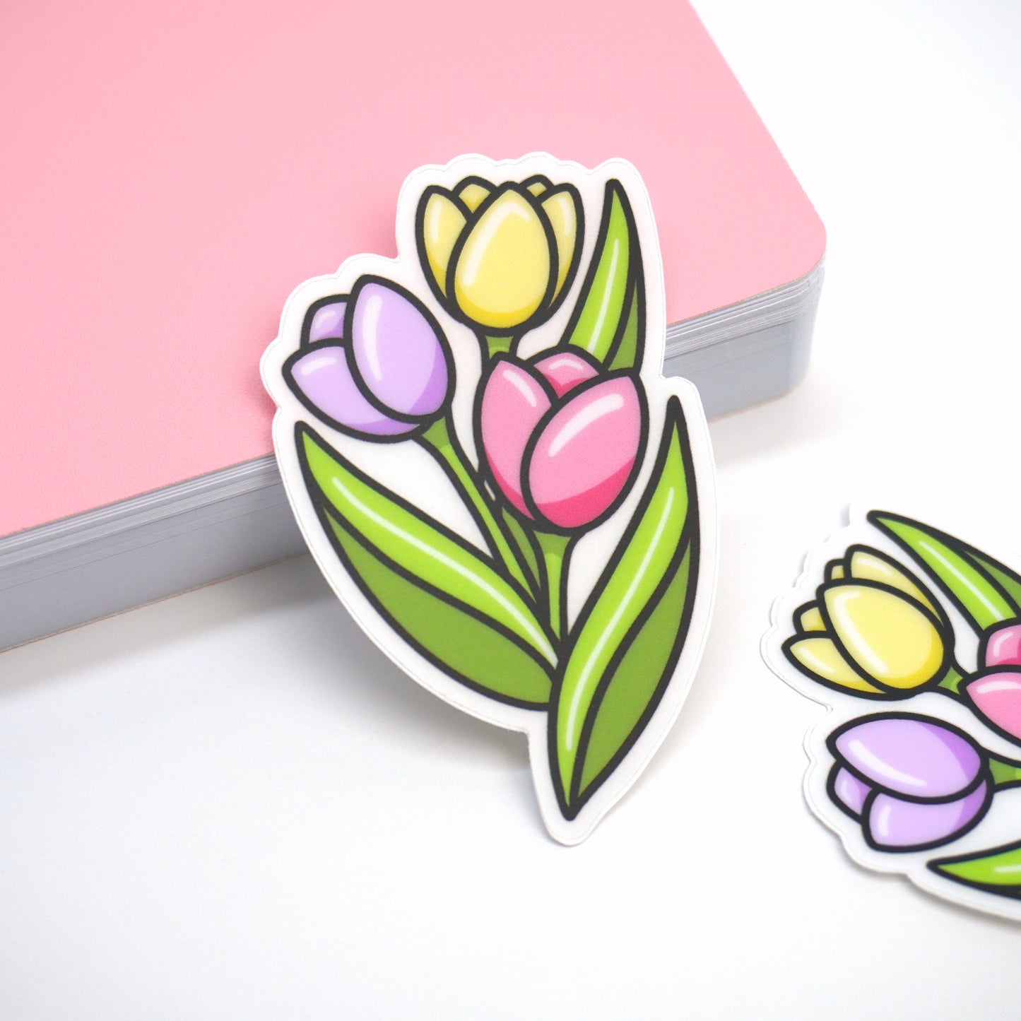 Tulip | Clear vinyl die-cut sticker