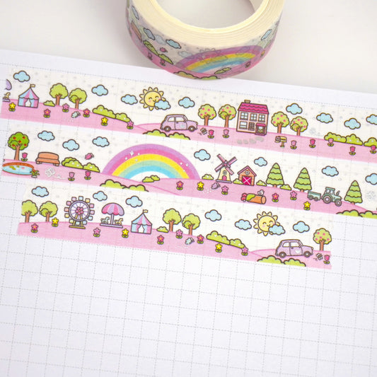 Beautiful Town | Holo foil | 15mm washi tape