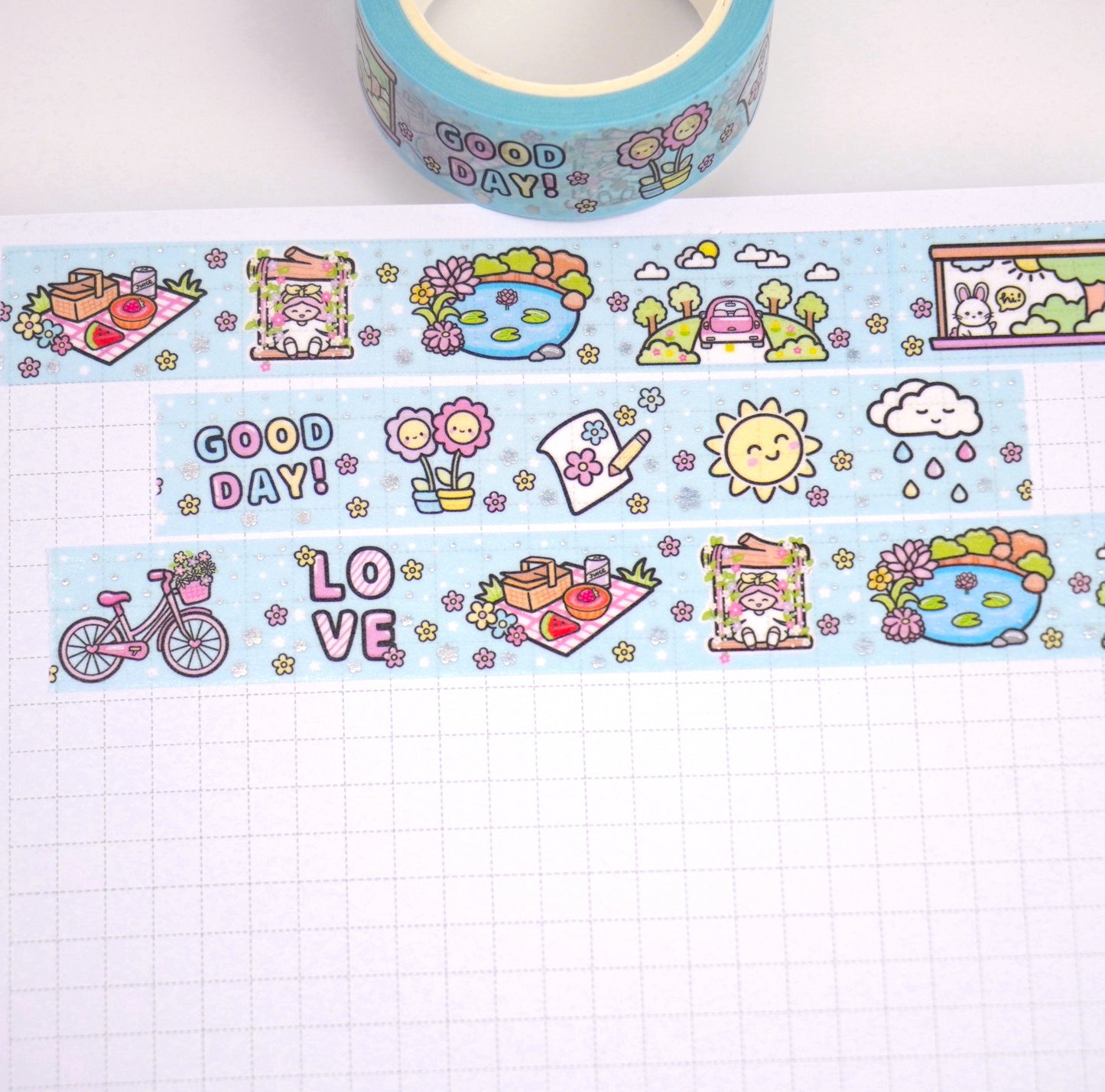 Good day | Holo foil | 15mm washi tape