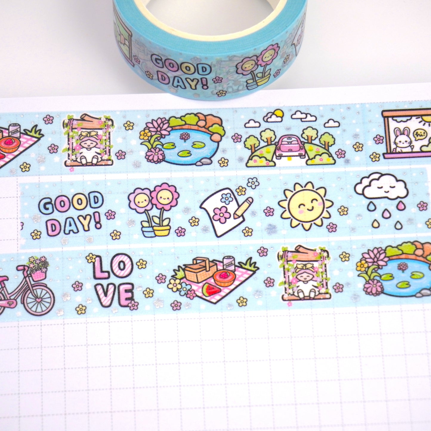 Good day | Holo foil | 15mm washi tape
