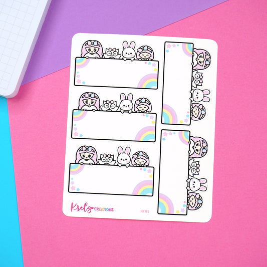 HK185 | Planner friends box label