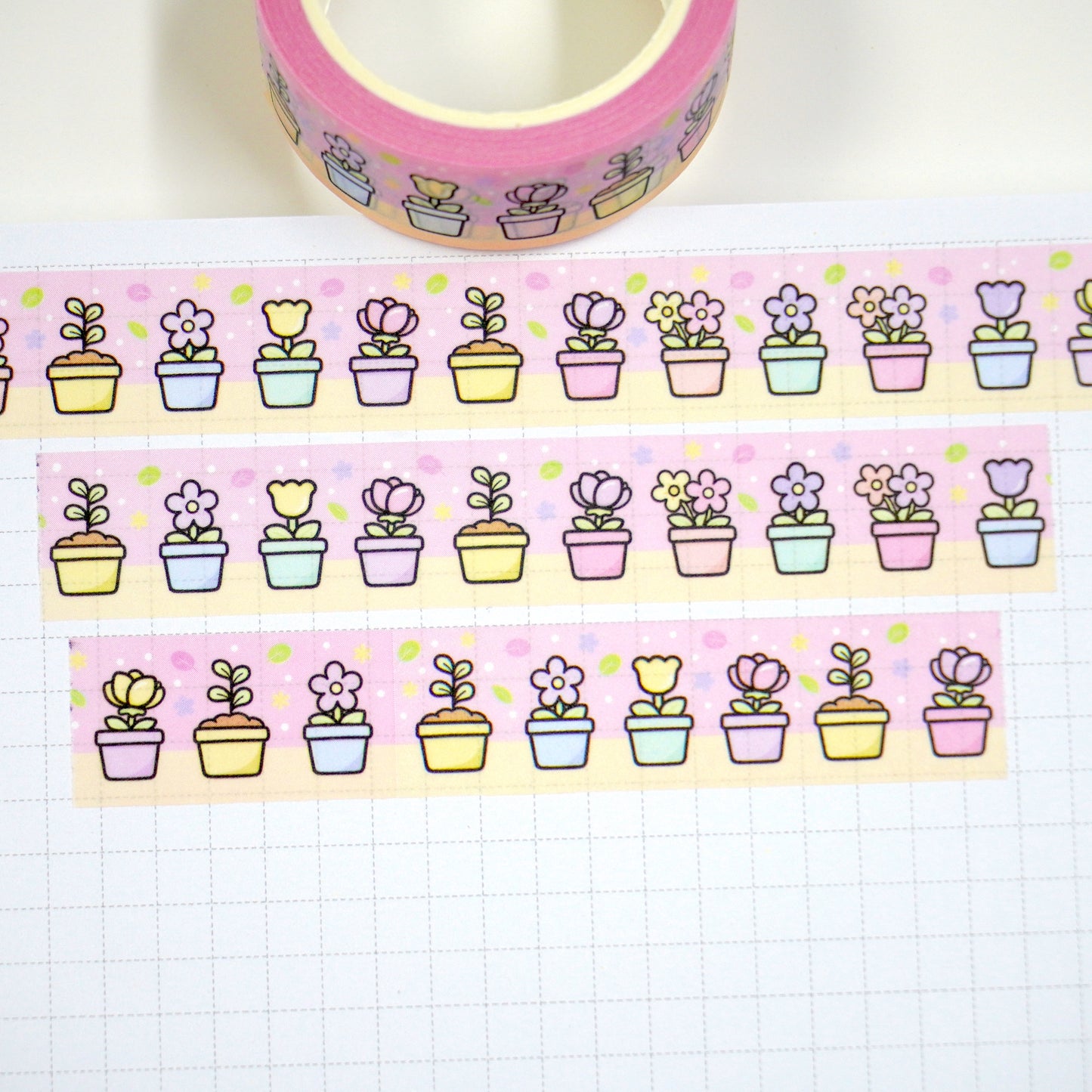 Flower pots | 15mm washi tape