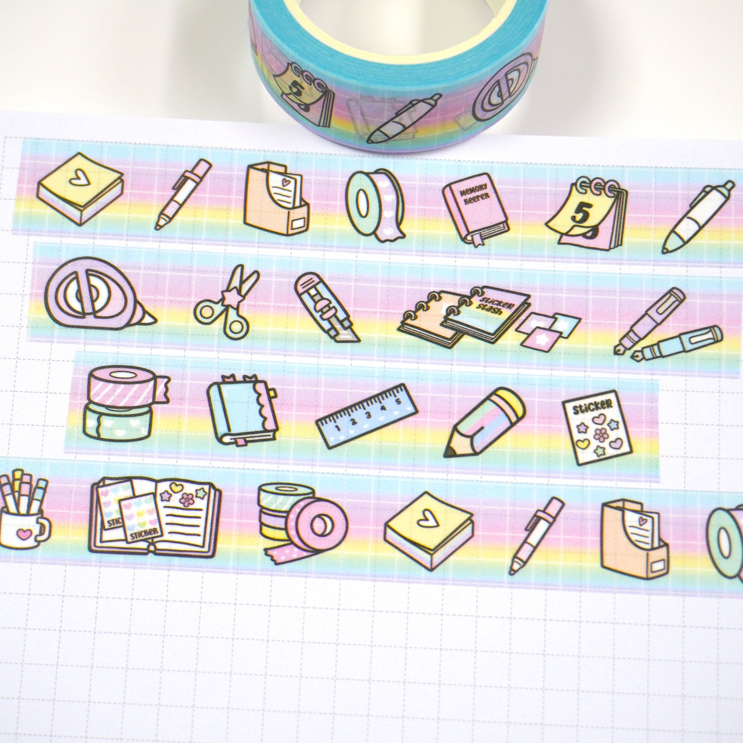 Planner love -Rainbow | 15mm washi tape