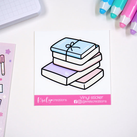 Book stack | Vinyl Die-cut sticker