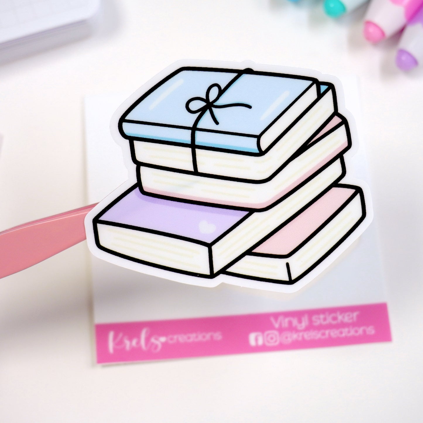 Book stack | Vinyl Die-cut sticker
