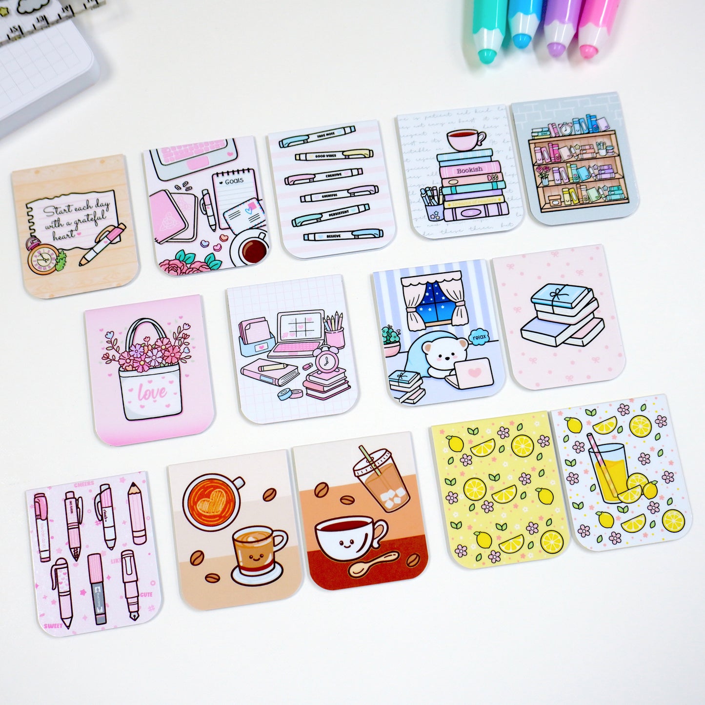 Magnetic bookmarks