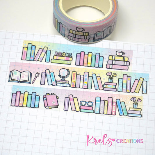 Booktionery V.2 | Silver foil | 15mm washi tape