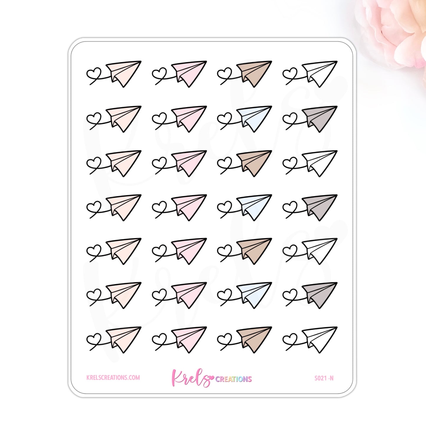 S021 | Paper Plane Stickers
