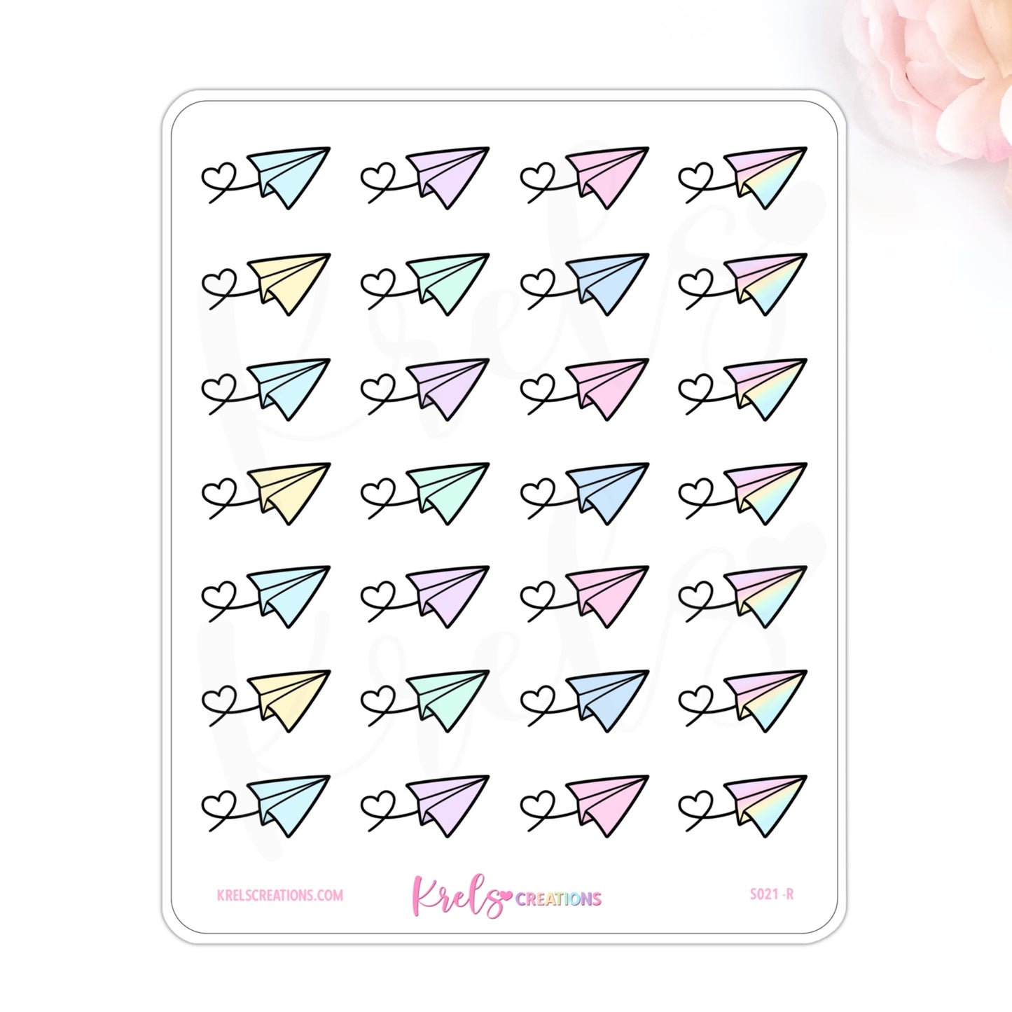 S021 | Paper Plane Stickers
