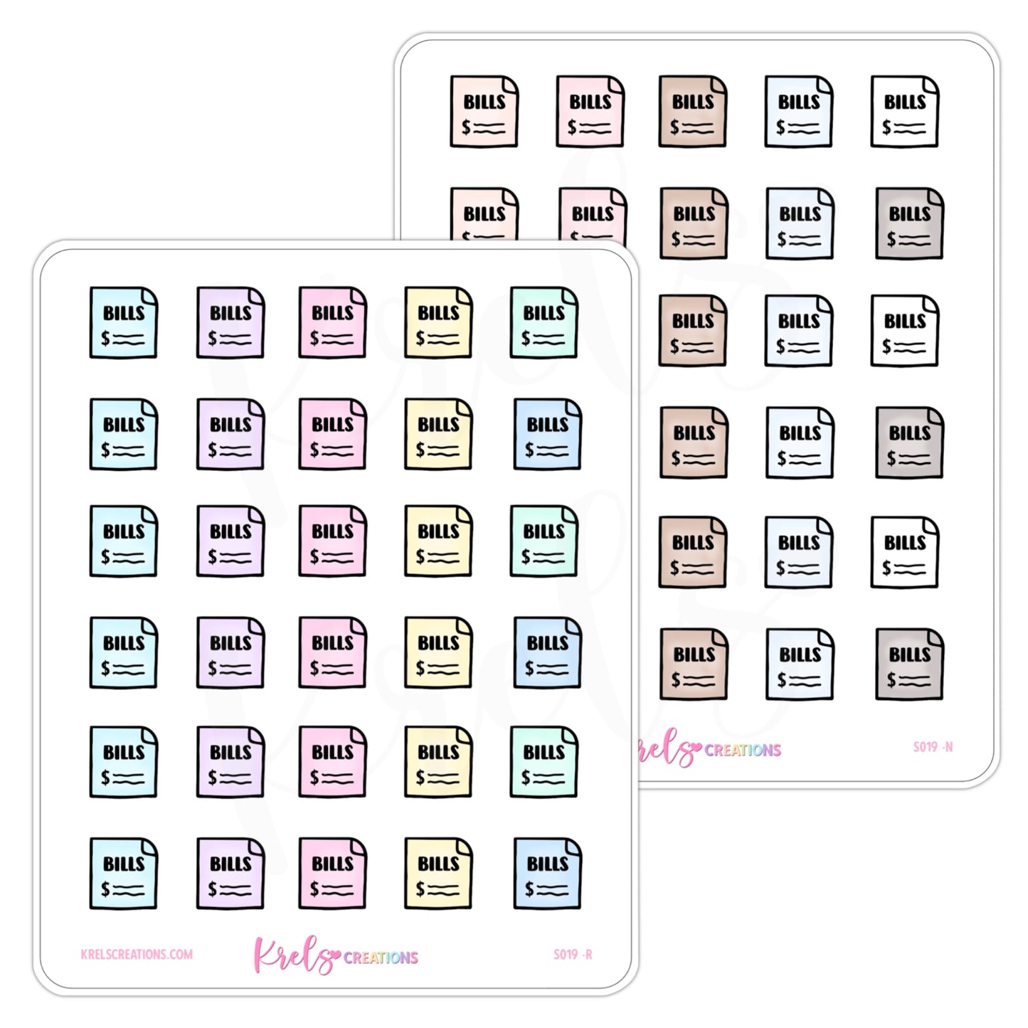 S019 | Bills Stickers
