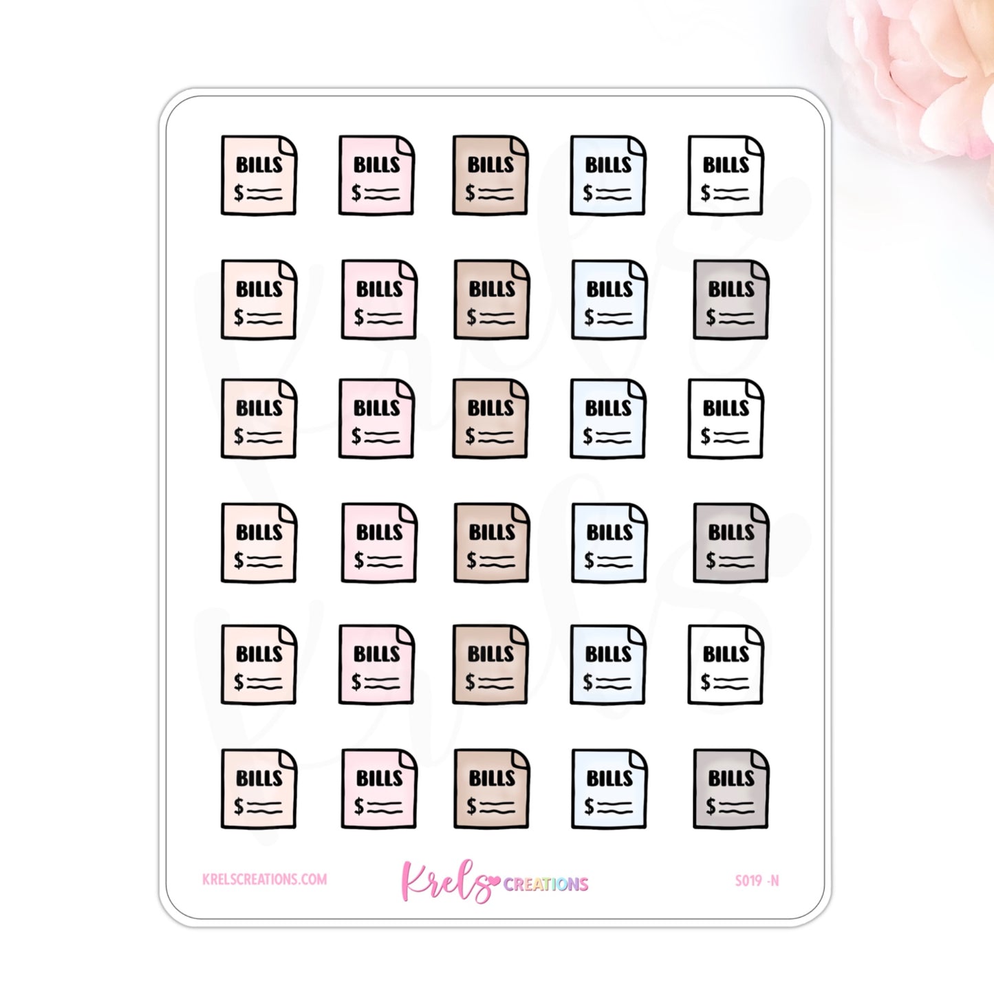 S019 | Bills Stickers