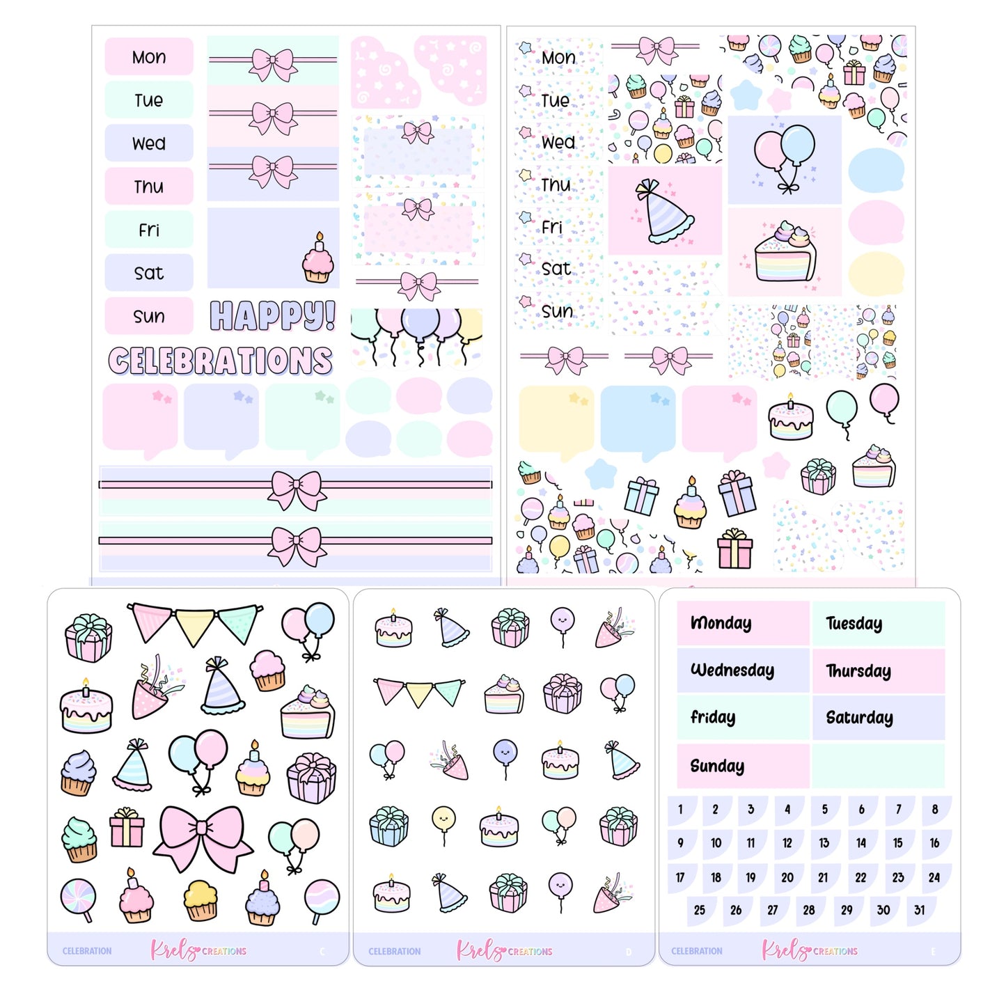 Celebrations | Journaling sticker