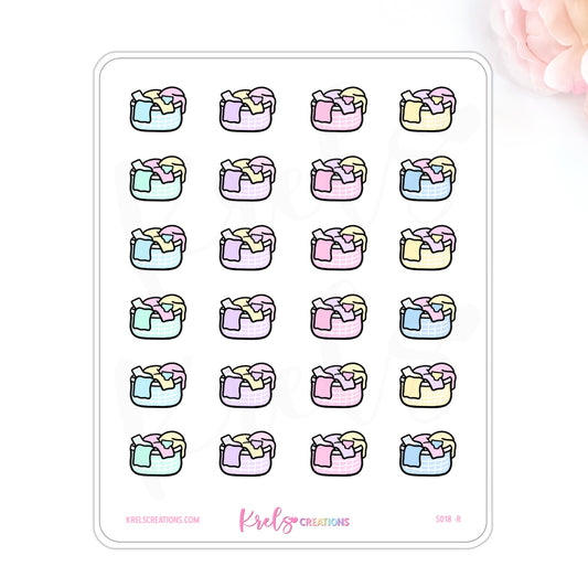 S018 | Laundry Basket Stickers
