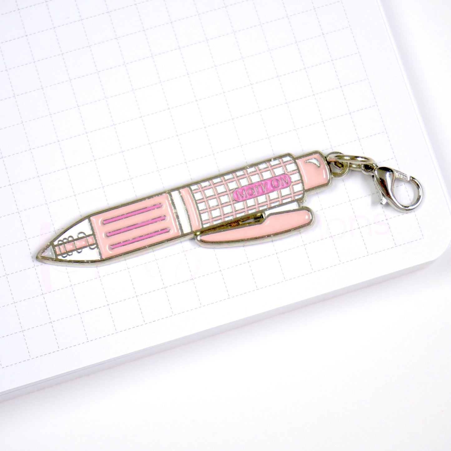 Sarasa MarkON pen enamel charm