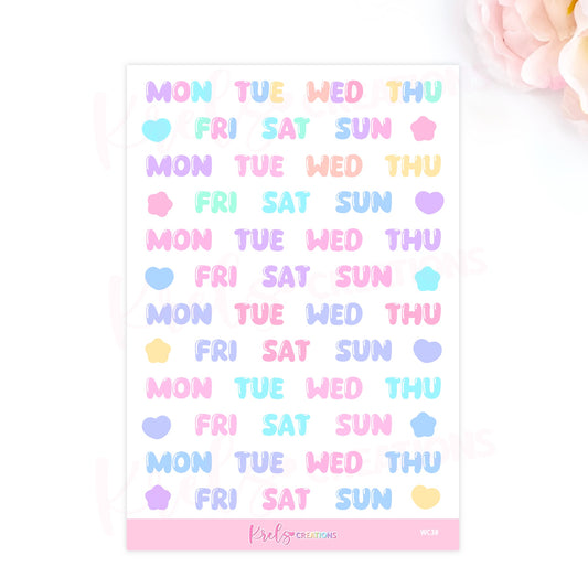 WC38 | Bubble weekday scripts