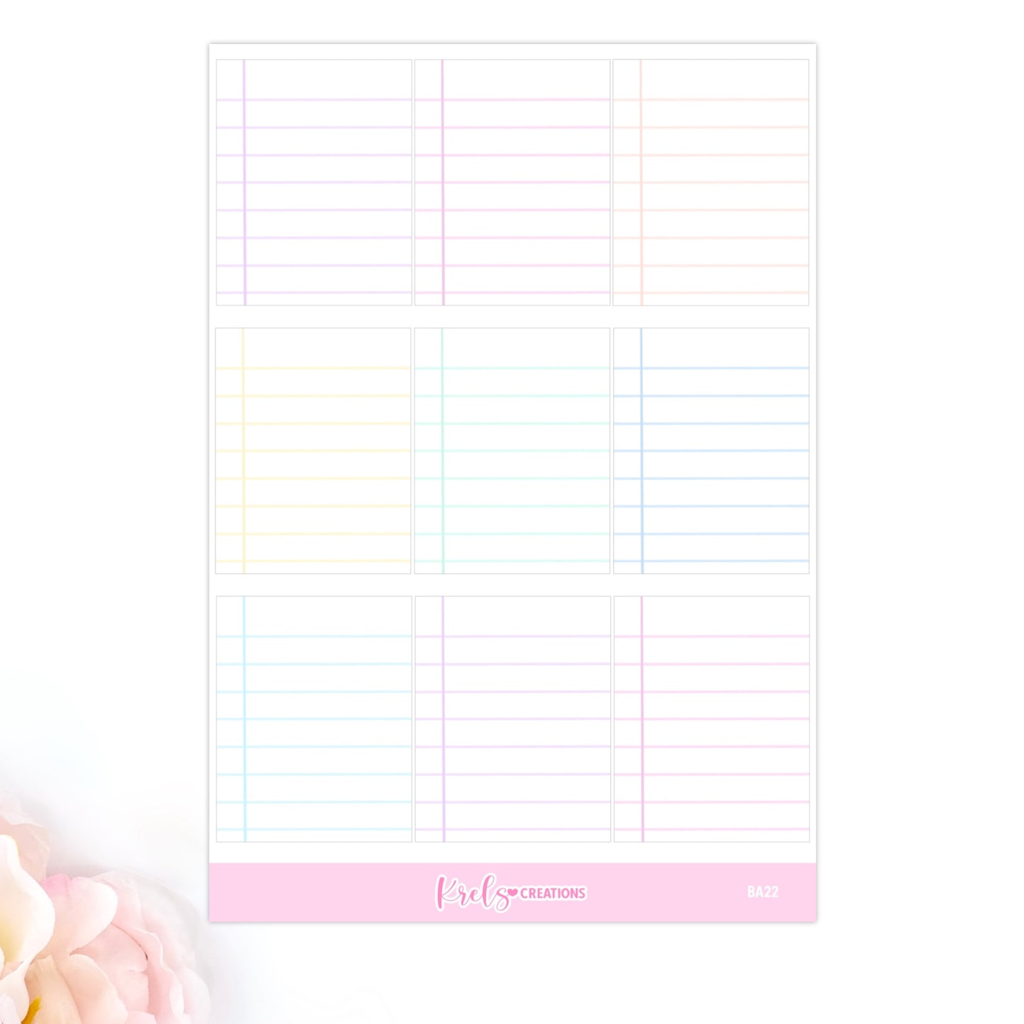 BA22 | Lined stickers