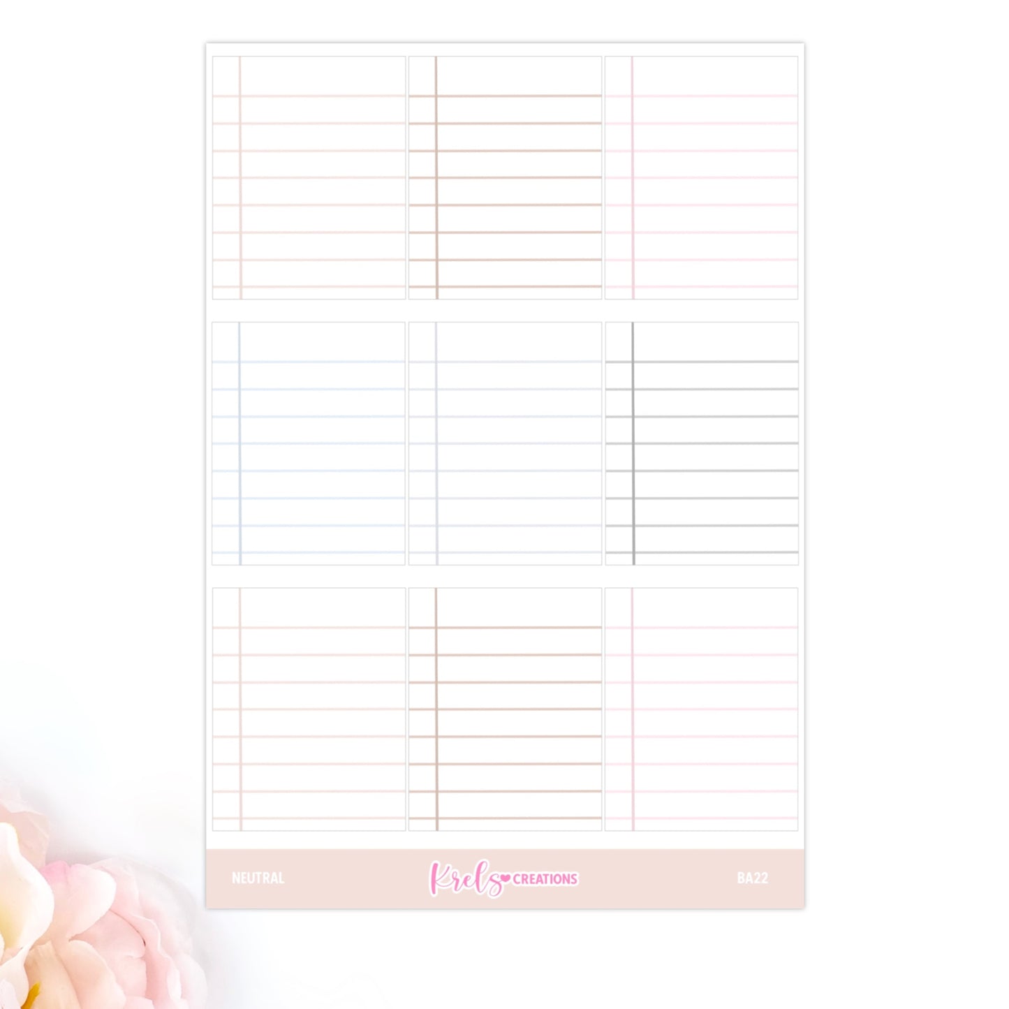 BA22 | Lined stickers