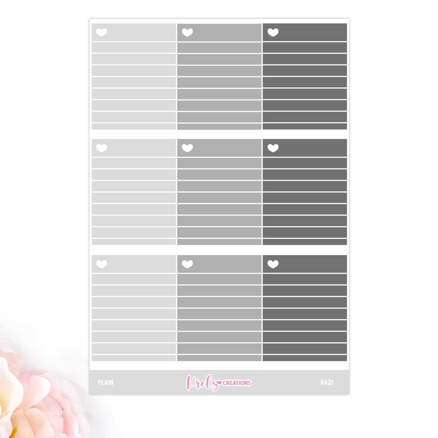 BA23 | Lined stickers -Full colors