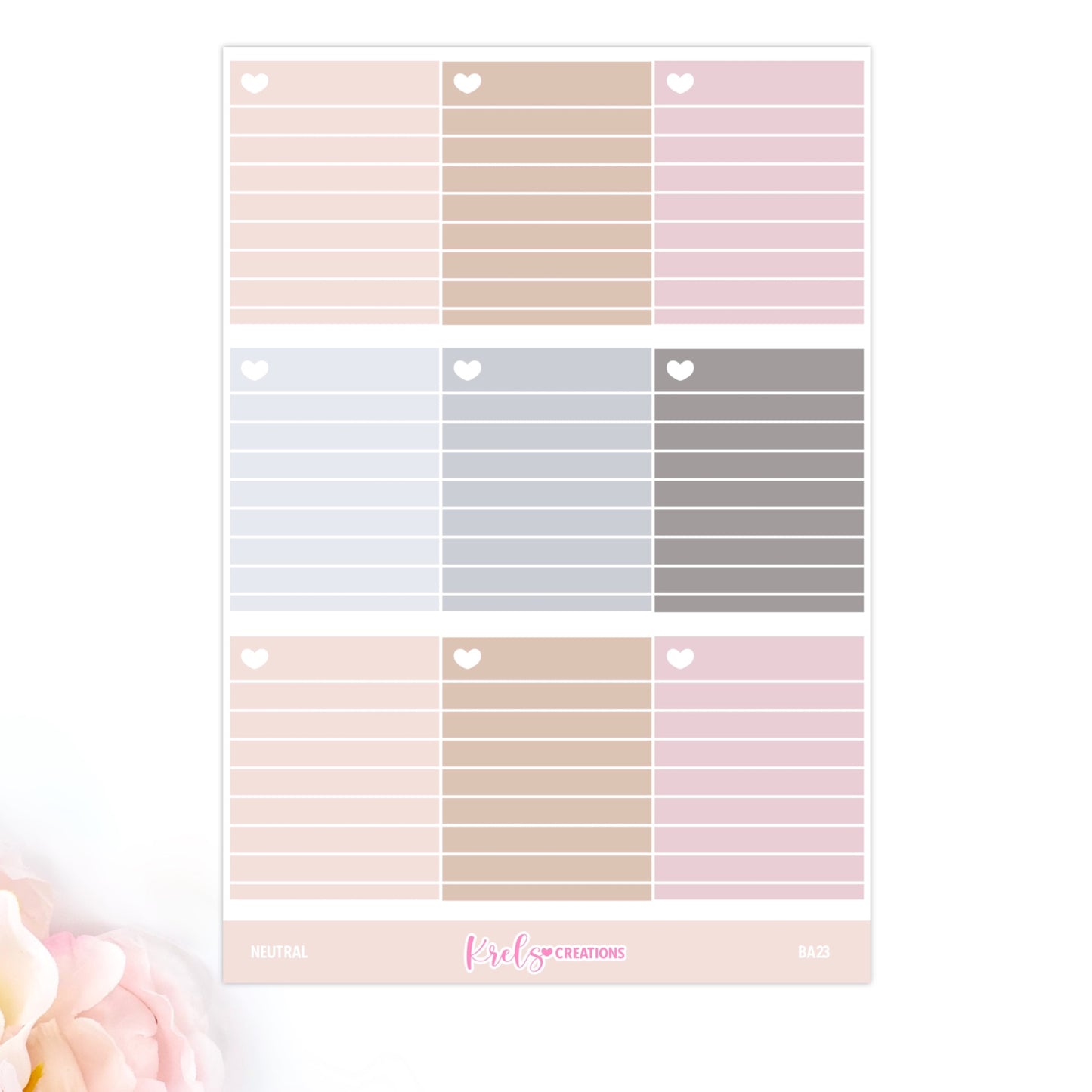 BA23 | Lined stickers -Full colors