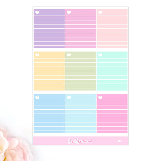 BA23 | Lined stickers -Full colors