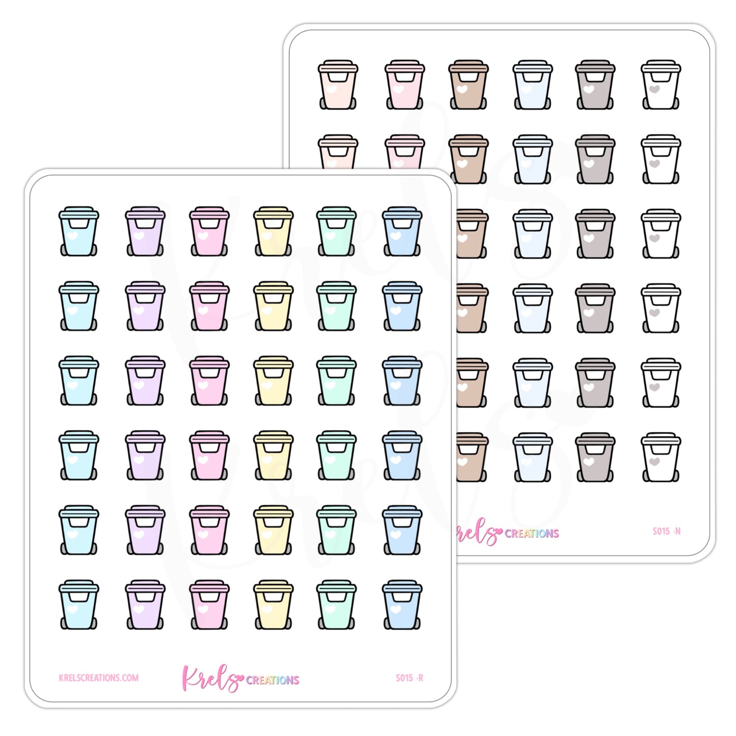 S015 | Garbage Bin Stickers