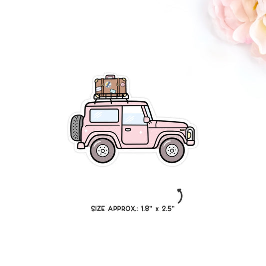 Pink cruiser | Matte die-cut sticker