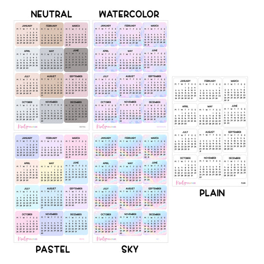 D159 | 2026 Calendar sticker