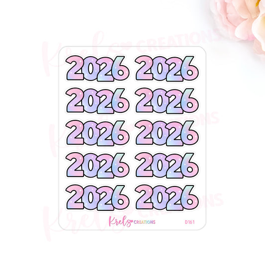 D161 | 2026 Sticker