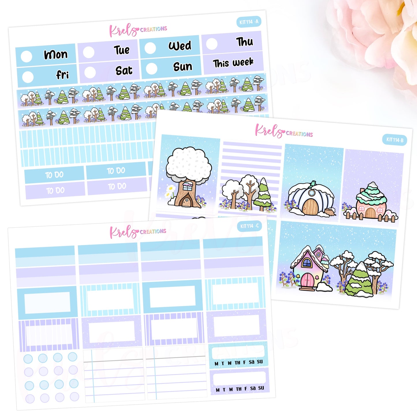KIT114 | Magic forest "Winter" | Vertical Kit