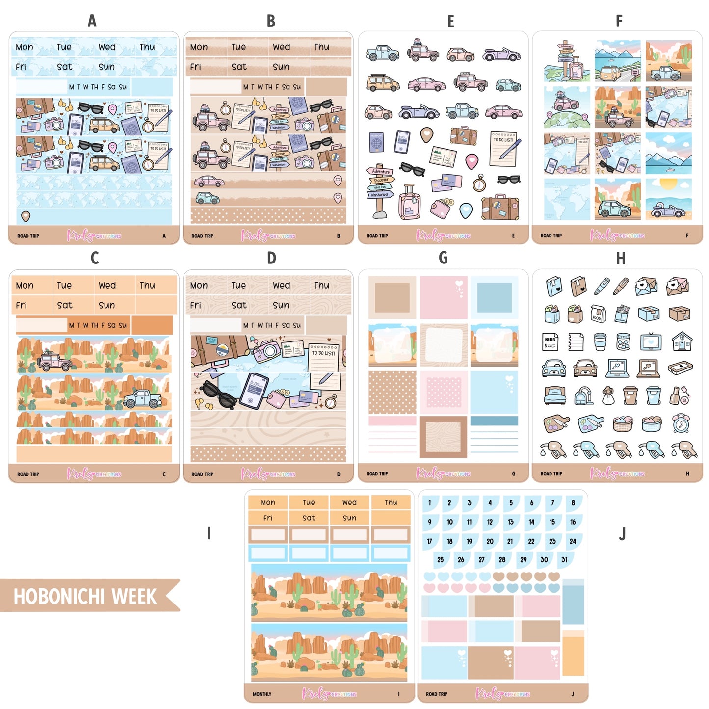 Road Trip | Hobonichi week