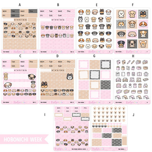 Paw Friends | Hobonichi week