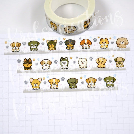 Paw Friends | Silver foil | 15mm washi tape (Limit of 1 per person)