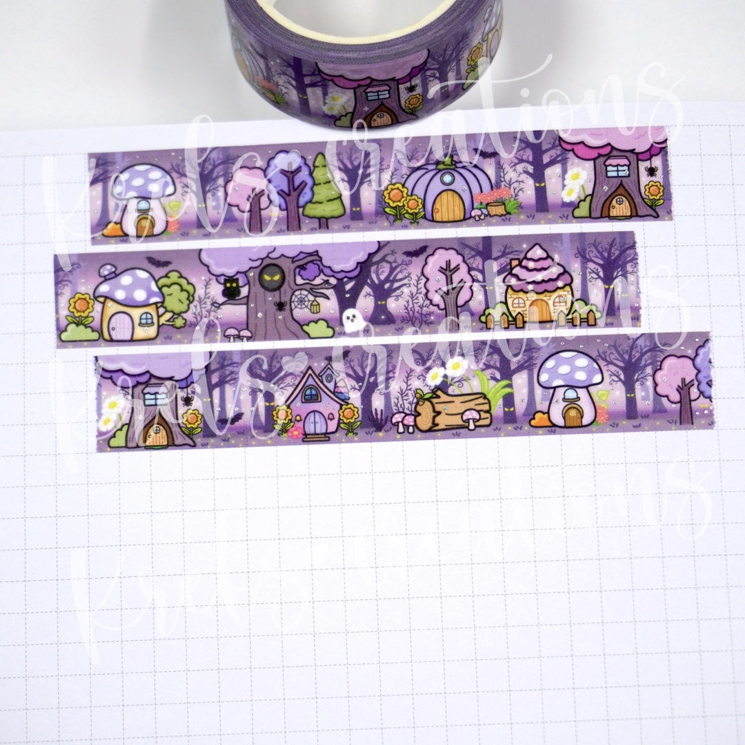 Magic Forest "Nightfall" | Silver foil | 15mm washi tape (Limit of 1 per person)