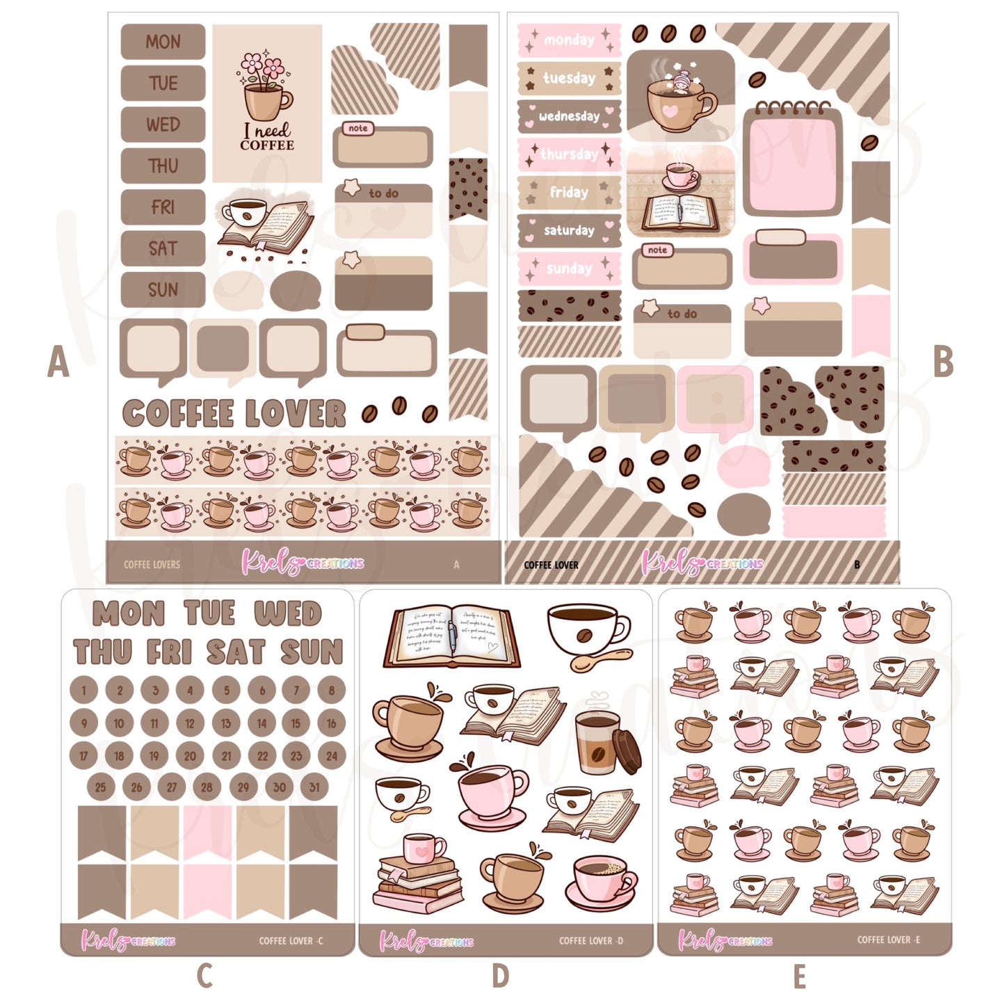 Coffee lover | Journaling sticker