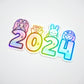 2024 Planner friends | Holographic overlay die-cut sticker