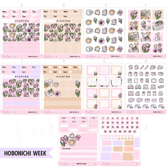 Tulips & Tea 2 | Hobonichi week