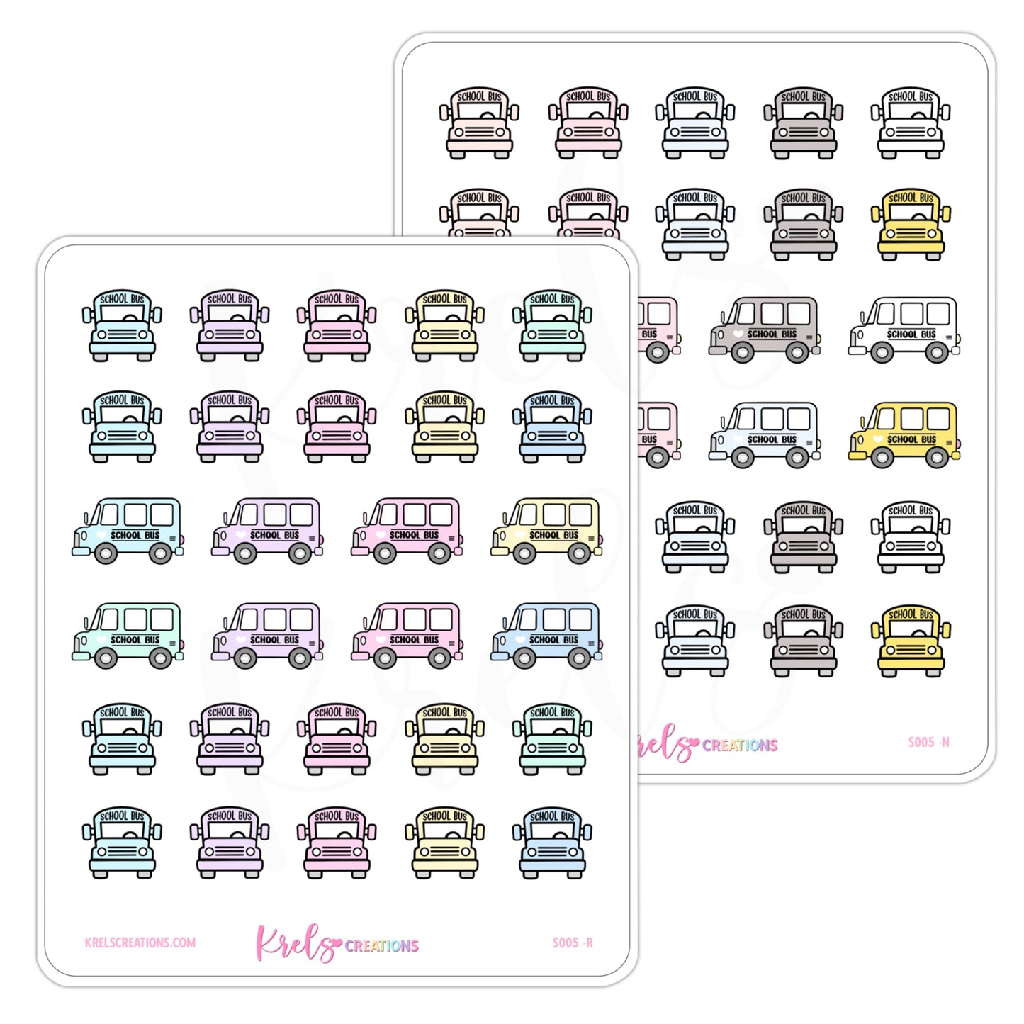 S005 | School Bus Stickers